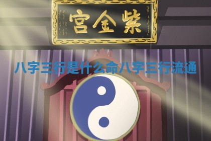 😛 八字 ⏹ 三行是什么命 八字三行流通