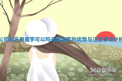 公司 💭 起名用鑫字可以吗选择鑫字 🍙 的优势与注意事项分析
