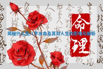 🐭 揭秘什么是 🥙 八字水命及其对人生的影响与解析