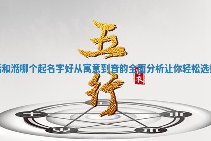 湉和湉哪个起名字 🐱 好从寓意到音韵全面 🔪 分析让你轻松选择